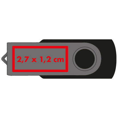 USB-Stick Liège 4GB,schwarz, A-Nr.: 872603 - 02