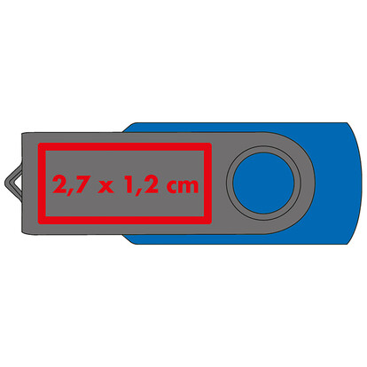 USB-Stick Liège 4GB,blau, A-Nr.: 872604 - 02
