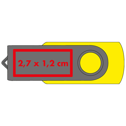 USB-Stick Liège 4GB,gelb, A-Nr.: 872608 - 02