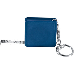 Bandmaß mit Schlüsselanhänger Aberdeen,blau, A-Nr.: 880804 - 01 Bandmaß mit Schlüsselanhänger Aberdeen,blau, A-Nr.: 880804 - 01
