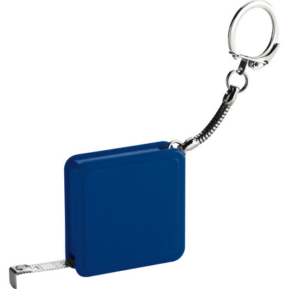 Bandmaß mit Schlüsselanhänger Aberdeen,blau, A-Nr.: 880804 - 02
