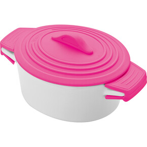 Porzellan Topf mit Silikondeckel Delhi,pink, A-Nr.: 889411 - 01
