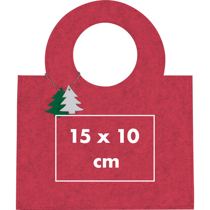 Tasche aus Filz Osorno,rot, A-Nr.: 898805 - 02