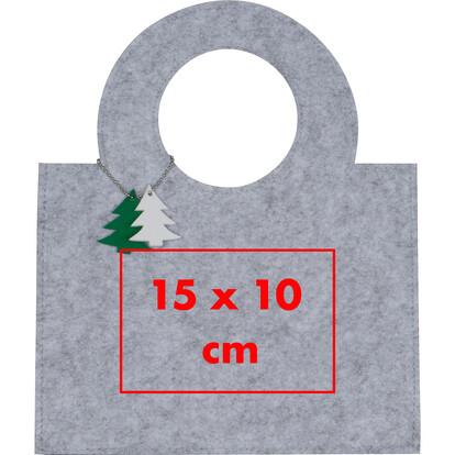 Tasche aus Filz Osorno,grau, A-Nr.: 898807 - 02