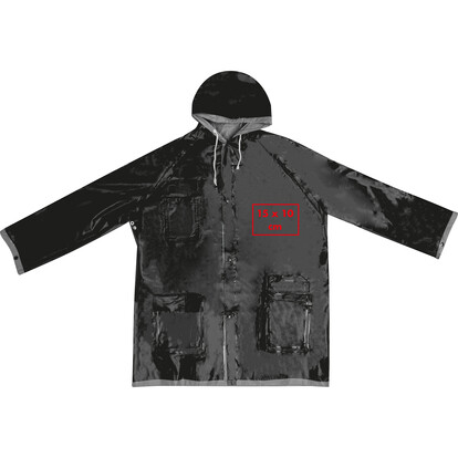 Wenderegenjacke Nanterre,schwarz / silber, A-Nr.: 920537 - 03