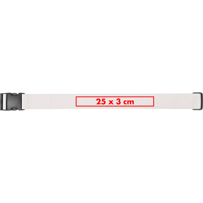 Verstellbarer Koffergurt Moordeich,weiss, A-Nr.: 134406 - 05