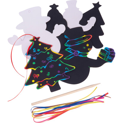 Kratz-Weihnachtsanhänger South Pole,mehrfarbig, A-Nr.: 5277mc - 02