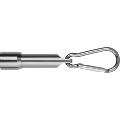 Mini-Taschenlampe Bergamo,grau, A-Nr.: 529307 - 02