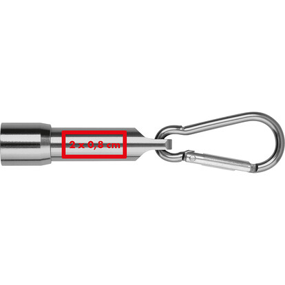 Mini-Taschenlampe Bergamo,grau, A-Nr.: 529307 - 04