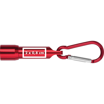 Mini-Taschenlampe Bergamo,rot, A-Nr.: 529305 - 04