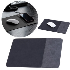 Mousepad mit wireless charging Rotherham,schwarz, A-Nr.: 529403 - 01 Mousepad mit wireless charging Rotherham,schwarz, A-Nr.: 529403 - 01