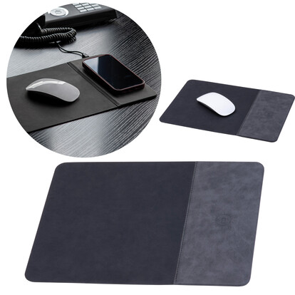 Mousepad mit wireless charging Rotherham,schwarz, A-Nr.: 529403 - 01