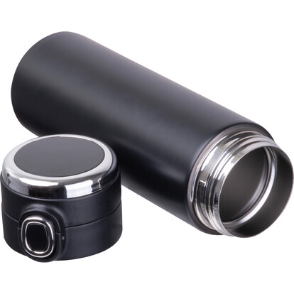 Vakuum Isolierflasche Cologne,schwarz, A-Nr.: 529503 - 02