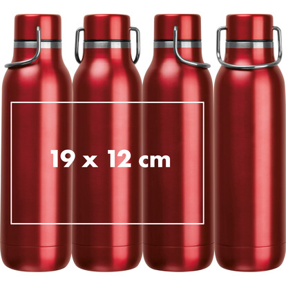 Edelstahltrinkflasche Borgholm,rot, A-Nr.: 533105 - 05
