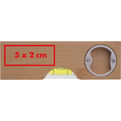 Wasserwaage mit Flaschenöffner Florida,beige, A-Nr.: 534813 - 05