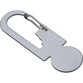 Multitool mit Einkaufswaagenchip aus Metall Gibraltar, grau, A-Nr.: 535707 - 01