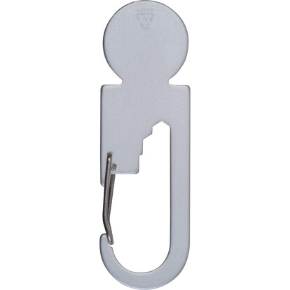 Multitool mit Einkaufswaagenchip aus Metall Gibraltar, grau, A-Nr.: 535707 - 03 Multitool mit Einkaufswaagenchip aus Metall Gibraltar, grau, A-Nr.: 535707 - 03