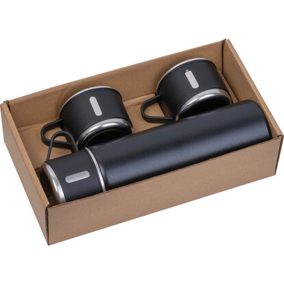 Isolierflaschenset Iceland,schwarz, A-Nr.: 538703H - 02