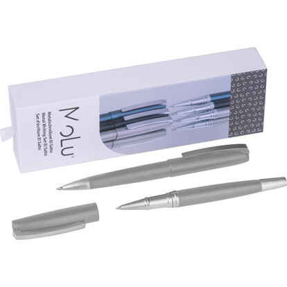 MoLu Metallschreibset El Salto, grau, A-Nr.: 533607 - 01 MoLu Metallschreibset El Salto, grau, A-Nr.: 533607 - 01