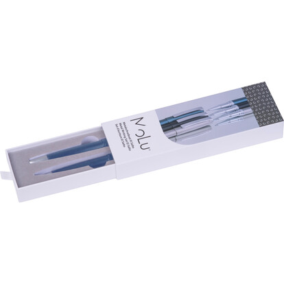 MoLu Metallschreibset El Salto, blau, A-Nr.: 533604 - 03 MoLu Metallschreibset El Salto, blau, A-Nr.: 533604 - 03