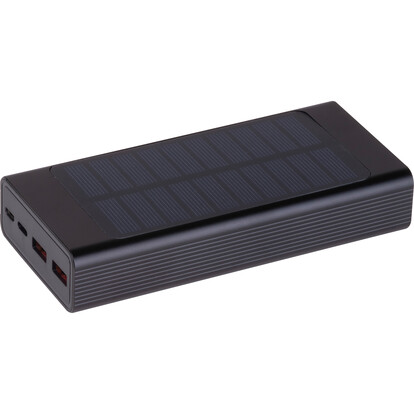 MoLu Solarpowerbank 20.000 mAh Tallahassee, schwarz, A-Nr.: 554103 - 02 MoLu Solarpowerbank 20.000 mAh Tallahassee, schwarz, A-Nr.: 554103 - 02