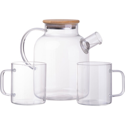 Teekannen-Set Girona, transparent, A-Nr.: 563366 - 01 Teekannen-Set Girona, transparent, A-Nr.: 563366 - 01