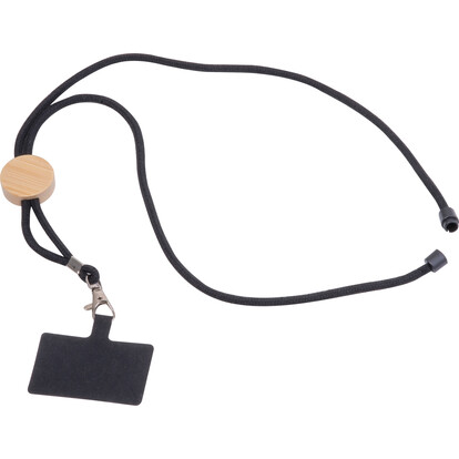 Lanyard mit Handyhalter Yokohama, schwarz, A-Nr.: 563403 - 01