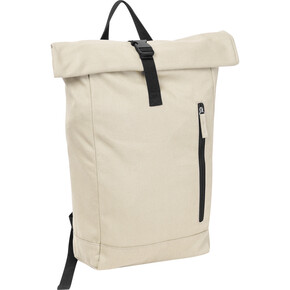 Recycelter Baumwoll-Rucksack Woodstock, beige, A-Nr.: 563613 - 01