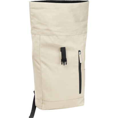 Recycelter Baumwoll-Rucksack Woodstock, beige, A-Nr.: 563613 - 02 Recycelter Baumwoll-Rucksack Woodstock, beige, A-Nr.: 563613 - 02