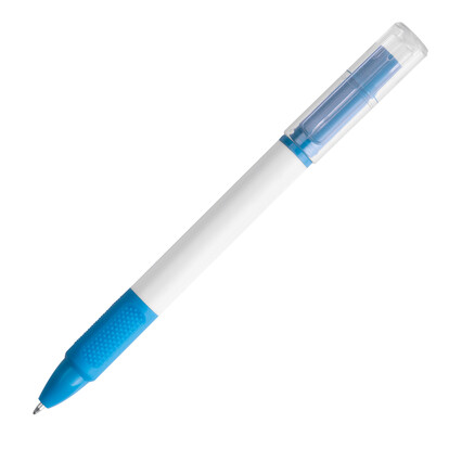 Kugelschreiber mit Textmarker Lens, blau, A-Nr.: 574704 - 03