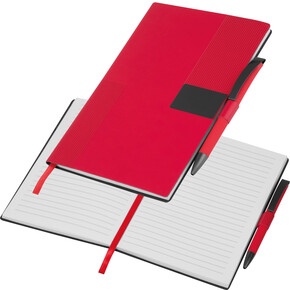 A5 Notizbuch Mersin, rot, A-Nr.: 562005 - 01