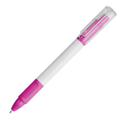 Kugelschreiber mit Textmarker Lens, pink, A-Nr.: 574711 - 01