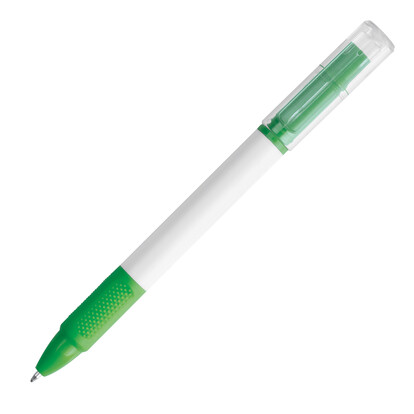 Kugelschreiber mit Textmarker Lens, grün, A-Nr.: 574709 - 03 Kugelschreiber mit Textmarker Lens, grün, A-Nr.: 574709 - 03