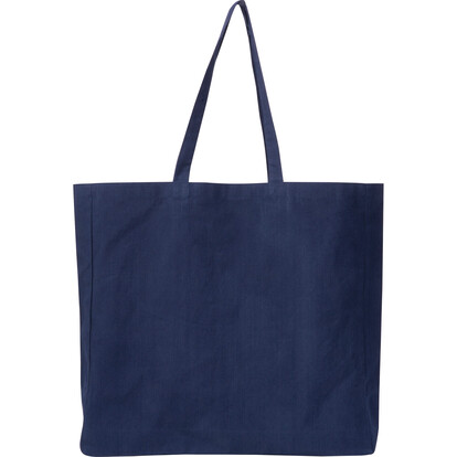Recycelte Baumwolltasche Manhattan, dunkelblau, A-Nr.: 574944 - 02 Recycelte Baumwolltasche Manhattan, dunkelblau, A-Nr.: 574944 - 02