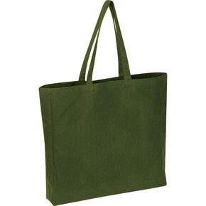 Recycelte Baumwolltasche Manhattan, olivgrün, A-Nr.: 574919 - 01