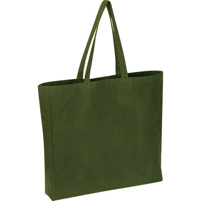 Recycelte Baumwolltasche Manhattan, olivgrün, A-Nr.: 574919 - 01