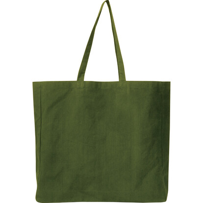 Recycelte Baumwolltasche Manhattan, olivgrün, A-Nr.: 574919 - 02