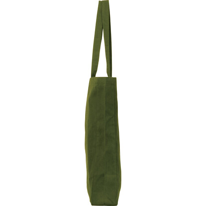 Recycelte Baumwolltasche Manhattan, olivgrün, A-Nr.: 574919 - 03