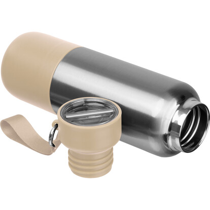 Vakuum Isolierflasche New Haven, beige, A-Nr.: 577713 - 03