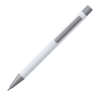 Metall Kugelschreiber Rockford, weiss, A-Nr.: 599106 - 03