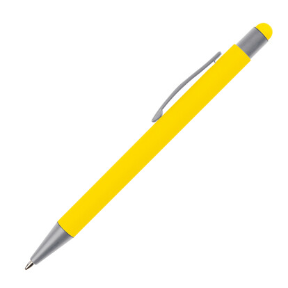 Metall Kugelschreiber mit Touch-Pen Rio, gelb, A-Nr.: 599208 - 02
