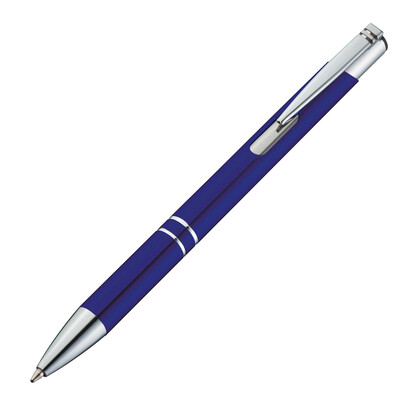 Recycelter Metall Kugelschreiber Lahti, blau, A-Nr.: 600604 - 01 Recycelter Metall Kugelschreiber Lahti, blau, A-Nr.: 600604 - 01