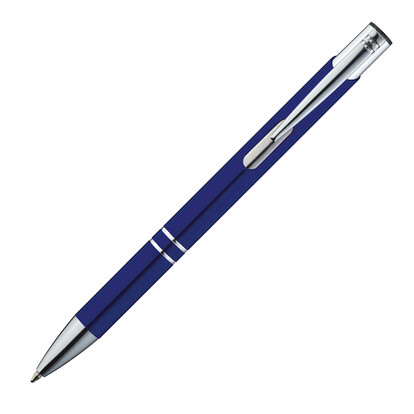 Recycelter Metall Kugelschreiber Lahti, blau, A-Nr.: 600604 - 03 Recycelter Metall Kugelschreiber Lahti, blau, A-Nr.: 600604 - 03