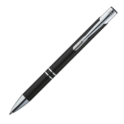 Recycelter Metall Kugelschreiber Lahti, schwarz, A-Nr.: 600603 - 03 Recycelter Metall Kugelschreiber Lahti, schwarz, A-Nr.: 600603 - 03